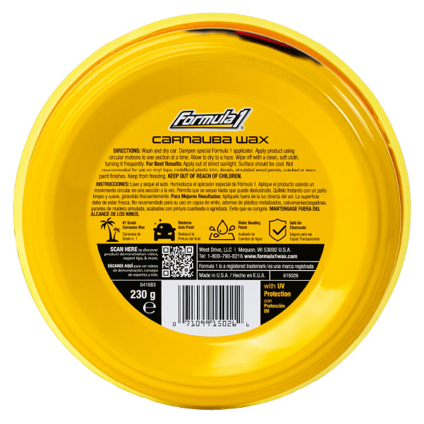 Cera en Pasta de Carnauba - 8oz